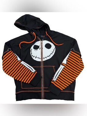Disney Nightmare Before Christmas Her Universe Hoodie Jack Skellington Twofer L